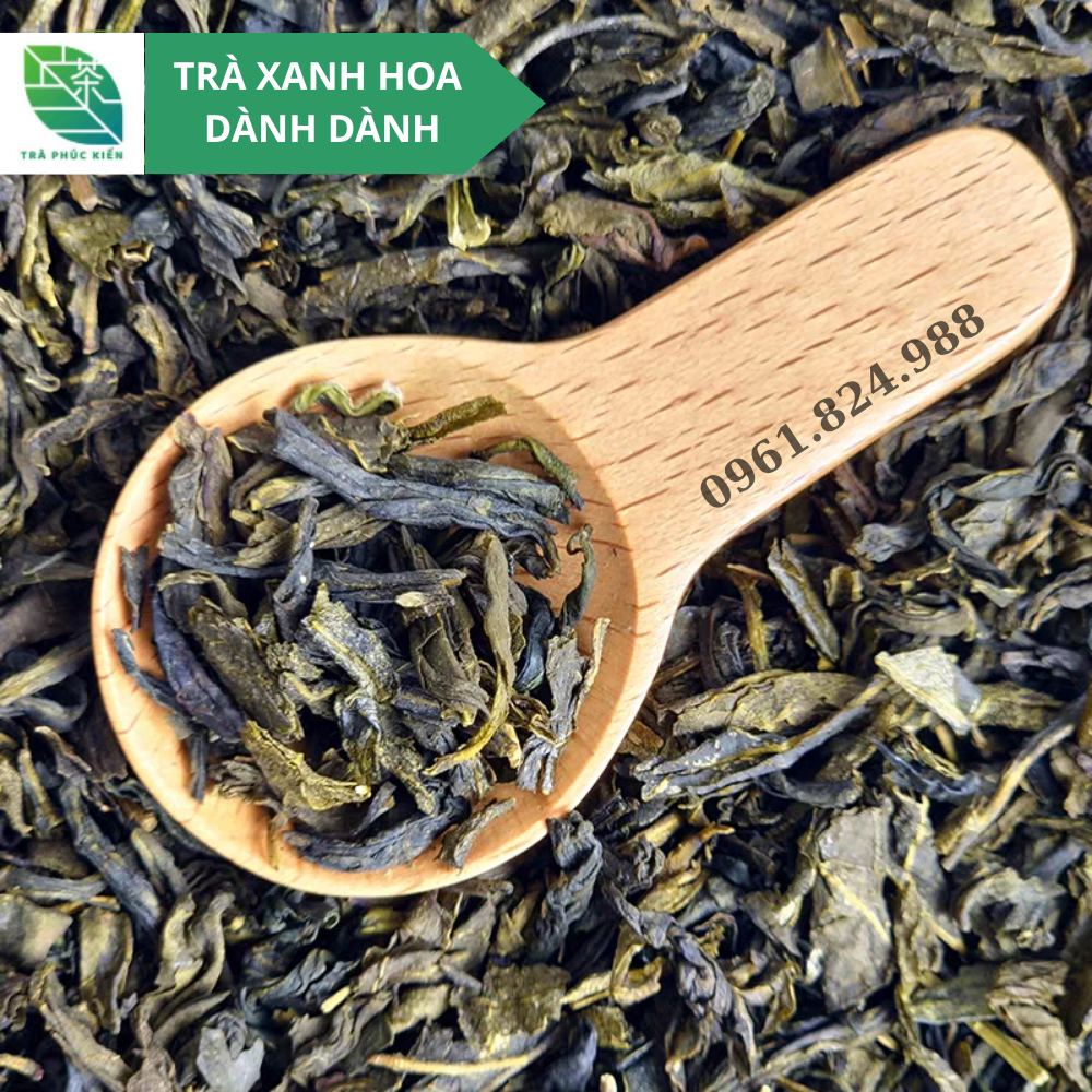 trà xanh hoa dành dành